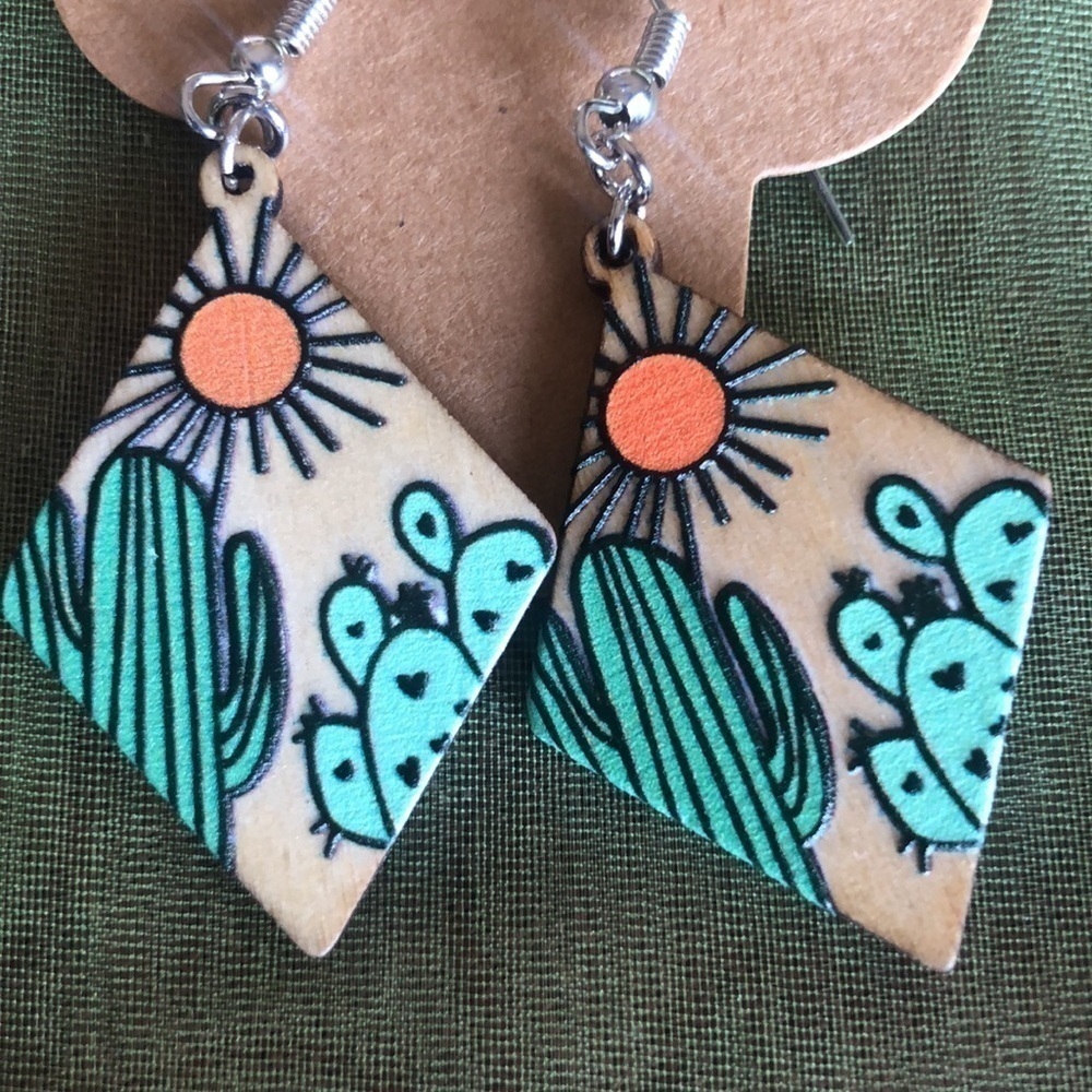 Cactus Earrings